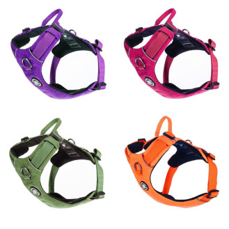BullyBillows Lightweight Air Mesh Harness Анатомическая шлея для собак с ручкой и передним кольцом