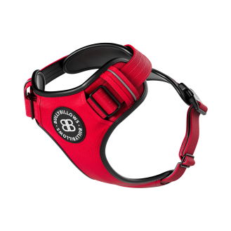 BullyBillows Premium Comfort Harness Анатомическая шлея с защитной подкладкой для собак с чувствительной кожей (Red XL (D))