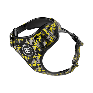BullyBillows Premium Comfort Harness Анатомическая шлея с защитной подкладкой для собак с чувствительной кожей (Camo L (C))