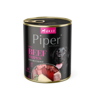 Dolina Noteci Piper Animals Beef Tripes & Beetroot Консерва для собак с Говяжьим Желудком и Свеклой