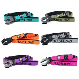 BullyBillows Swivel Combat Lead Усиленный поводок с рывковым замком, мягкой подкладкой и механизмом от спутывания