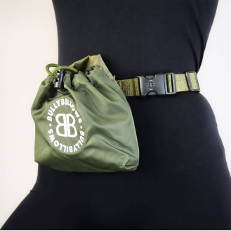 BullyBillows Dog Treat Pouch Поясная сумка-мешочек для лакомств собаки (Khaki)
