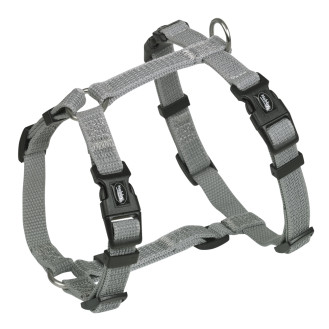 Nobby Full Reflect H-shaped Harness Анатомическая шлея-восьмерка для собак, меняющая цвет при светоотражении (Grey S-M)