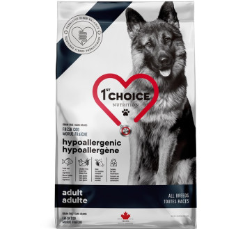 1st Choice Hypoallergenic Adult All Breeds Cod Безглютеновий сухий корм з тріскою для собак схильних до алергії
