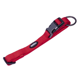 Nobby Classic Comfort Collar Нейлоновый ошейник для собак с усиленным фастексом и бесступенчатой регулировкой (Red S-M)