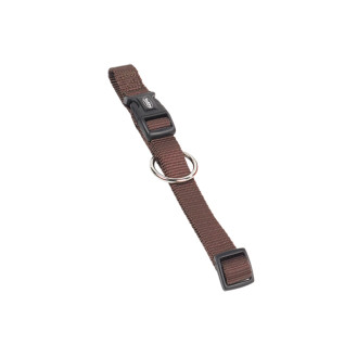 Nobby Classic Collar Нейлоновый ошейник для собак с фастексом и плавной регулировкой (Brown S-M)