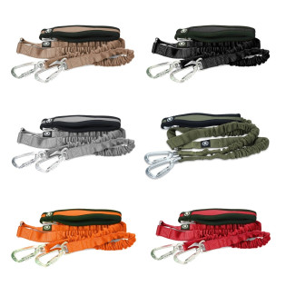 BullyBillows Zero Shock Lead Амортизуючий багатофункціональний повідець із двома альпіністськими карабінами BullyBillows Zero Shock Lead Амортизуючий багатофункціональний повідець із двома альпіністськими карабінами