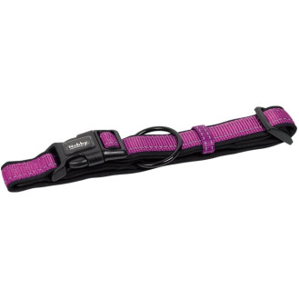 Nobby Classic Reflect Soft Collar Светоотражающий ошейник для собак с мехозащитной подкладкой (Violet M-L)