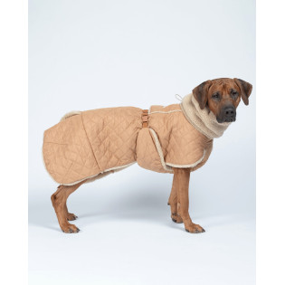 PAIKKA Quilted Sherpa Jacket Camel Зимняя куртка для собак на Sherpa-подкладке