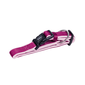 Nobby Classic Preno Collar Нейлоновый ошейник для собак с фастексом и мехозащитной подкладкой (Raspberry S-M)
