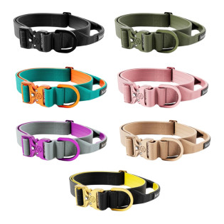 BullyBillows Lighter Combat Collar Handle 4 cm Облегченный тактический ошейник с рывковым замком для собак