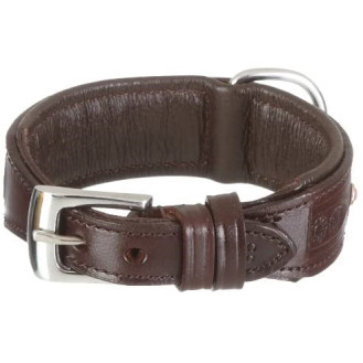 Nobby Leather Canduro Collar Кожаный усиленный ошейник для собак (Brown M-L)