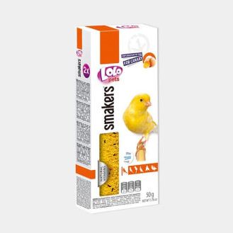 LoLo Pets Smakers Canary Egg Ласощі для канарок Вітамінізовані палички з яйцем