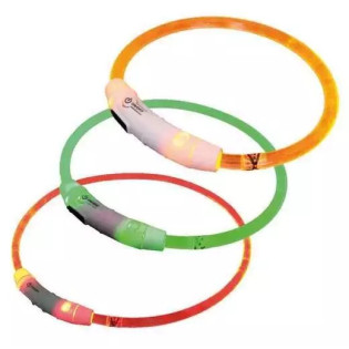 Nobby LED Visible Plastic Collar Светодиодный универсальный ошейник для собак