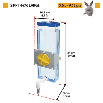 Ferplast Sippy Ниппельная поилка с держателем для грызуна (600 мл (large))