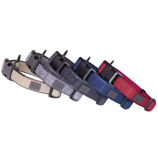 Nobby Linen Deluxe Collar Нейлоновый усиленный ошейник с рывковым фастексом для активных собак