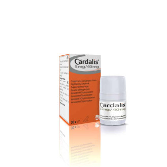 Ceva Cardalis 5 mg/40 mg Таблетки для лікування застійної серцевої недостатності у собак середніх порід Кардаліс