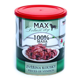 FALCO MAX Deluxe Dog 100% Meat Venison Pieces Консервированное мясо для собак Кусочки Оленины