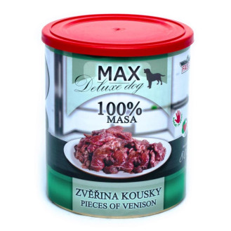 FALCO MAX Deluxe Dog 100% Meat Venison Pieces Консервоване м'ясо для собак Шматочки Оленини