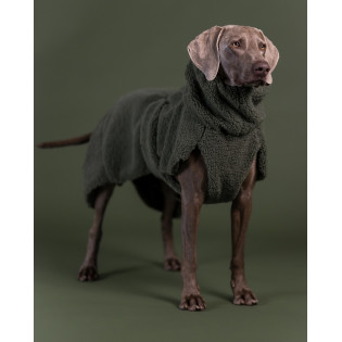 PAIKKA Sherpa Shirt Olive Меховая рубашка для собак на Seawool-подкладке