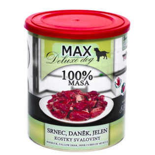 FALCO MAX Deluxe Dog 100% Meat Roebuck, Fallow Deer, Deer Cubes Muscle Консервированное мясо для собак Олень, Косуля, Лань FALCO MAX Deluxe Dog 100% Meat Roebuck, Fallow Deer, Deer Cubes Muscle Консервированное мясо для собак Олень, Косуля, Лань
