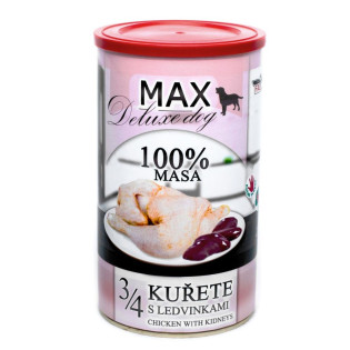 FALCO MAX Deluxe Dog 100% Meat 3/4 Chicken & Kidneys Консервированное мясо для собак Куриная Четверть с Почками FALCO MAX Deluxe Dog 100% Meat 3/4 Chicken & Kidneys Консервированное мясо для собак Куриная Четверть с Почками