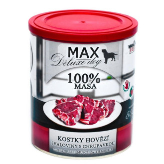 FALCO MAX Deluxe Dog 100% Meat Cubes Beef Muscle Gristle Консервоване м'ясо для собак Яловичина з Хрящами