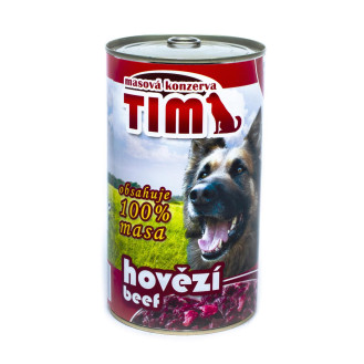 FALCO TIM Dog 100% Meat Beef Консервоване м'ясо для собак Асорті з Яловичини