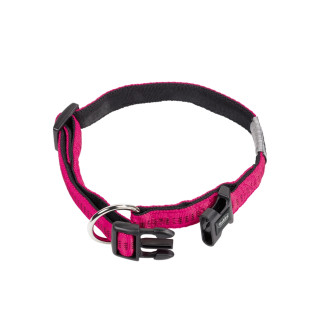 Nobby Soft Grip Collar Нейлоновый ошейник с мягкой подкладкой для собак с чувствительной кожей (Magenta M-L)