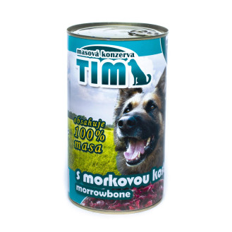 FALCO TIM Dog 100% Meat Marrowbone Консервоване м'ясо для собак Асорті з Яловичини та Мозкової кістки