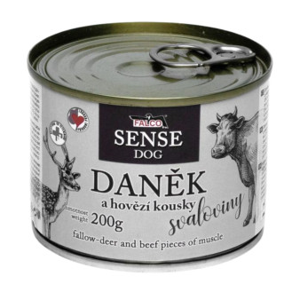 FALCO SENSE DOG 100% Meat Deer & Beef Консервоване м'ясо для собак з чутливим травленням Олень з Яловичиною