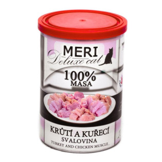 FALCO MERI Deluxe Cat 100% Meat Turkey & Chicken Muscle Консервированное мясо для котов Мясо Индейки и Курицы без костей FALCO MERI Deluxe Cat 100% Meat Turkey & Chicken Muscle Консервированное мясо для котов Мясо Индейки и Курицы без костей