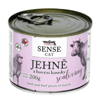 FALCO SENSE CAT 100% Meat Lamb & Beef Консервированное мясо для котов с чувствительным пищеварением Ягненок с Говядиной