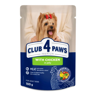 Club 4 Paws Premium Small Breeds Adult Chicken in Jelly Вологий корм для собак маленьких порід Курка в желе