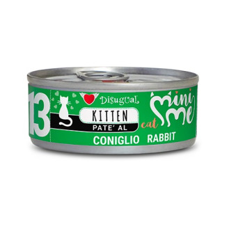 Disugual Mini Me Kitten 96% Protein Rabbit Безглютеновый консервированный корм для котят Паштет из Кролика
