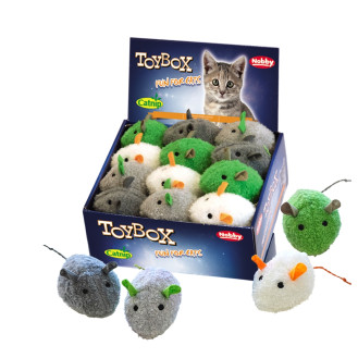 Nobby Plush Catnip Mouse Мягкая игрушка для котов ТоyBox Плюшевая Мышка с кошачьей мятой
