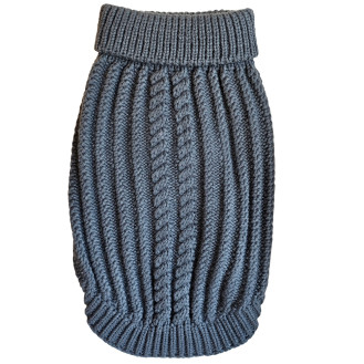 Nobby Dog Sweater Tress Теплый вязаный зимний свитер для собак Узор (DGrey M40)