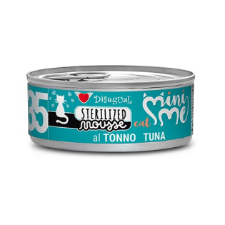 Disugual Mini Me Mousse Sterilized Cat 96% Protein Tuna Безглютеновая консерва для стерилизованных кошек Мусс из Тунца