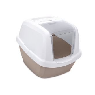 Imac Maddy Junior Закрытый туалет-домик с угольным фильтром и лопаткой в комплекте для котят (Capuccino)