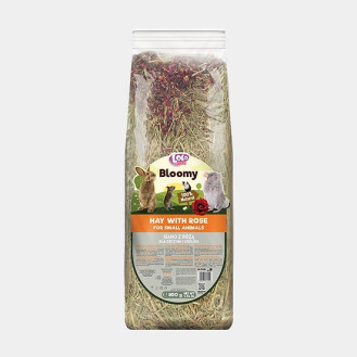 LoLo Pets Bloomy Small Animals Hay & Rose Сіно для гризунів та кроликів з Пелюстками Троянд