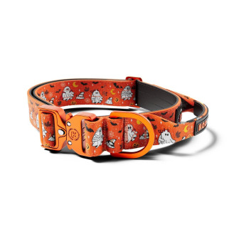 BullyBillows Halloween Boo Combat Collar Handle 4 cm Тактический ошейник для собак с ручкой и рывковым замком Хеллоуин