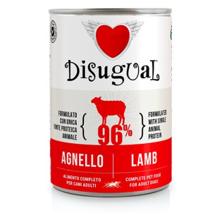 Disugual Dog MonoProtein 96% Lamb Монопротеїновий консервований беззерновий корм для собак Паштет з Ягня