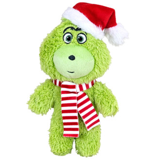 Nobby Xmas Plush Grinch Santa М'яка новорічна іграшка для собак Ґрінч-Санта з пищалкою