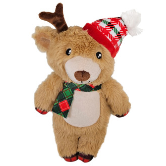 Nobby Xmas Plush Fawn Новорічні м'які іграшки для собак Різдвяне Оленя з пищалкою