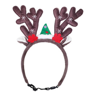 Nobby Christmas Dog Headband Fawn Новогодний обруч для собак Рожки Олененка