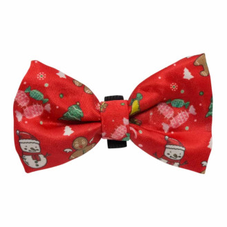 Nobby Christmas Dog Bow Tie Snowman Новогодняя светодиодная бабочка для собак Снеговик