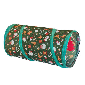 Nobby Xmas Tunnel Christmas Новогодний трескучий туннель для кошек с подвесной игрушкой