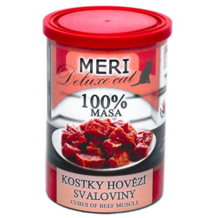 FALCO MERI Deluxe Cat 100% Meat Cubes Beef Muscle Консервированное мясо для котов Говядина без костей