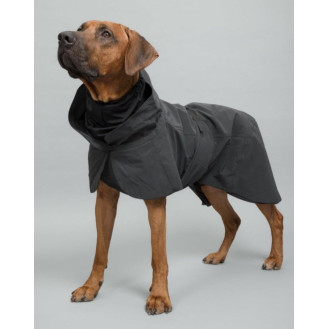 PAIKKA Visibility Raincoat Dark Легкий дождевик для собак с антибактериальной подкладкой и сменой цвета при светоотражении