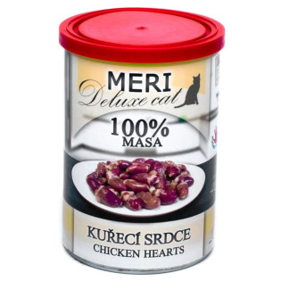 FALCO MERI Deluxe Cat 100% Meat Chicken Hearts Консервированное мясо для котов Куриные Сердечки